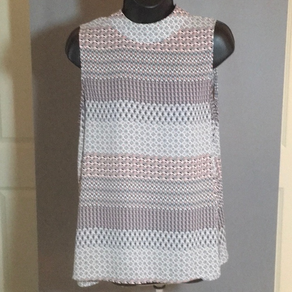 Ikat Print Swing Top